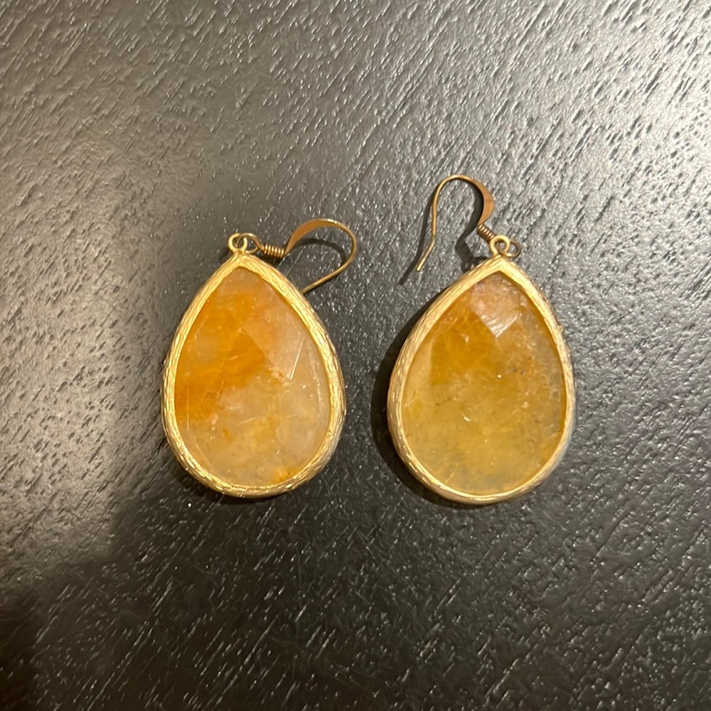 Doncaster gorgeous single drop earrings.  Great condition, some tarnish on hook